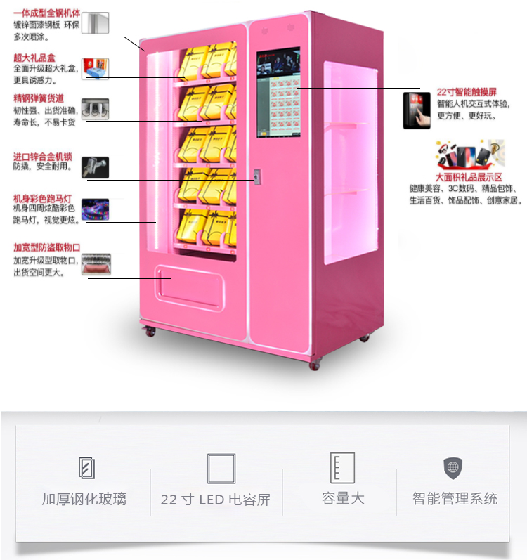 優(yōu)趣生活福袋販賣(mài)機(jī) 自動(dòng)售賣(mài)福袋機(jī) 抖音同款 帶櫥窗(圖4)